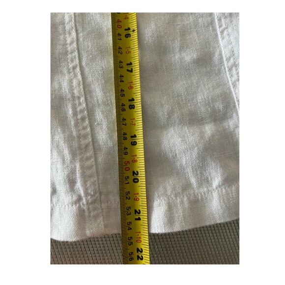 Claudio Milano White Linen Top S - Picture 10 of 11